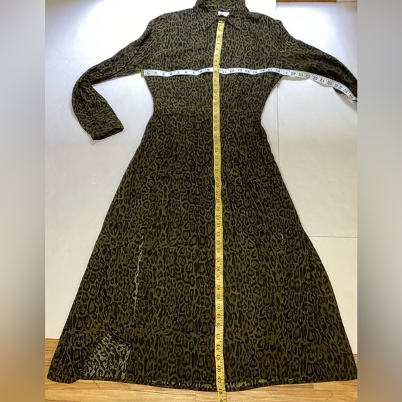 Leopard Print Long Sleeve Dress Small - Picture 8 of 12